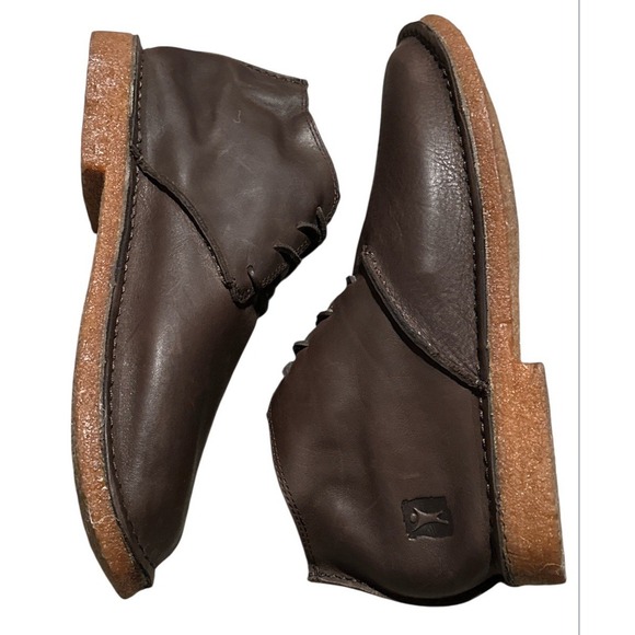 Worn Gobi Mens Brown Leather Chukka Shoe Pure M003 Size 12M US - Picture 2 of 8